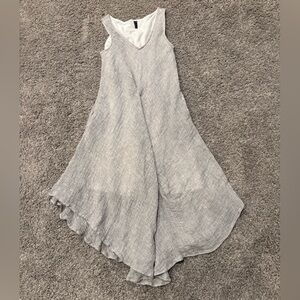 Stella Carakasi Grey Gauze Dress with Pockets Size XS